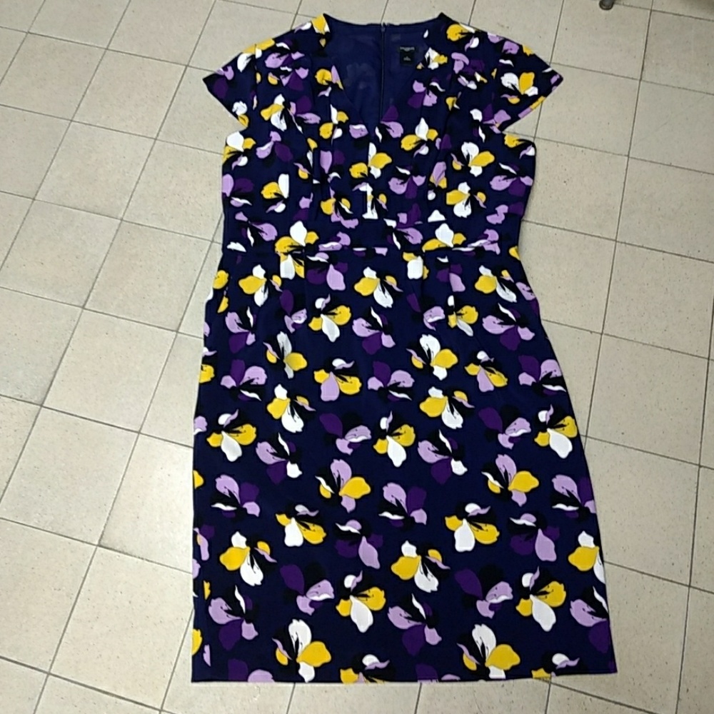 Ann Taylor purple floral dress